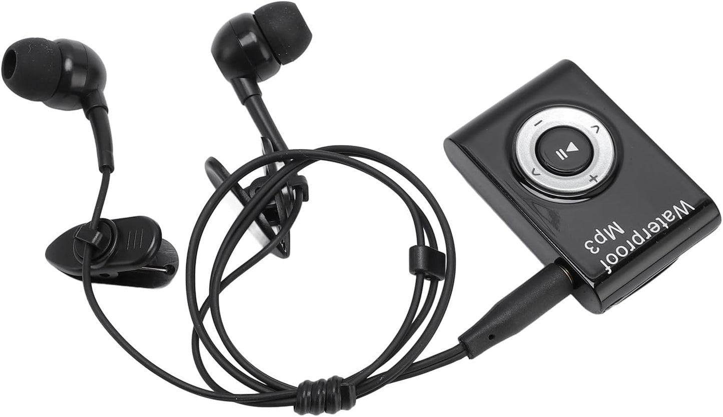 TIKATARER 8GB MP3 IPX8 Swimming, Memory Water Proof Player, Rating Underwater Music Player, Portable Sports
