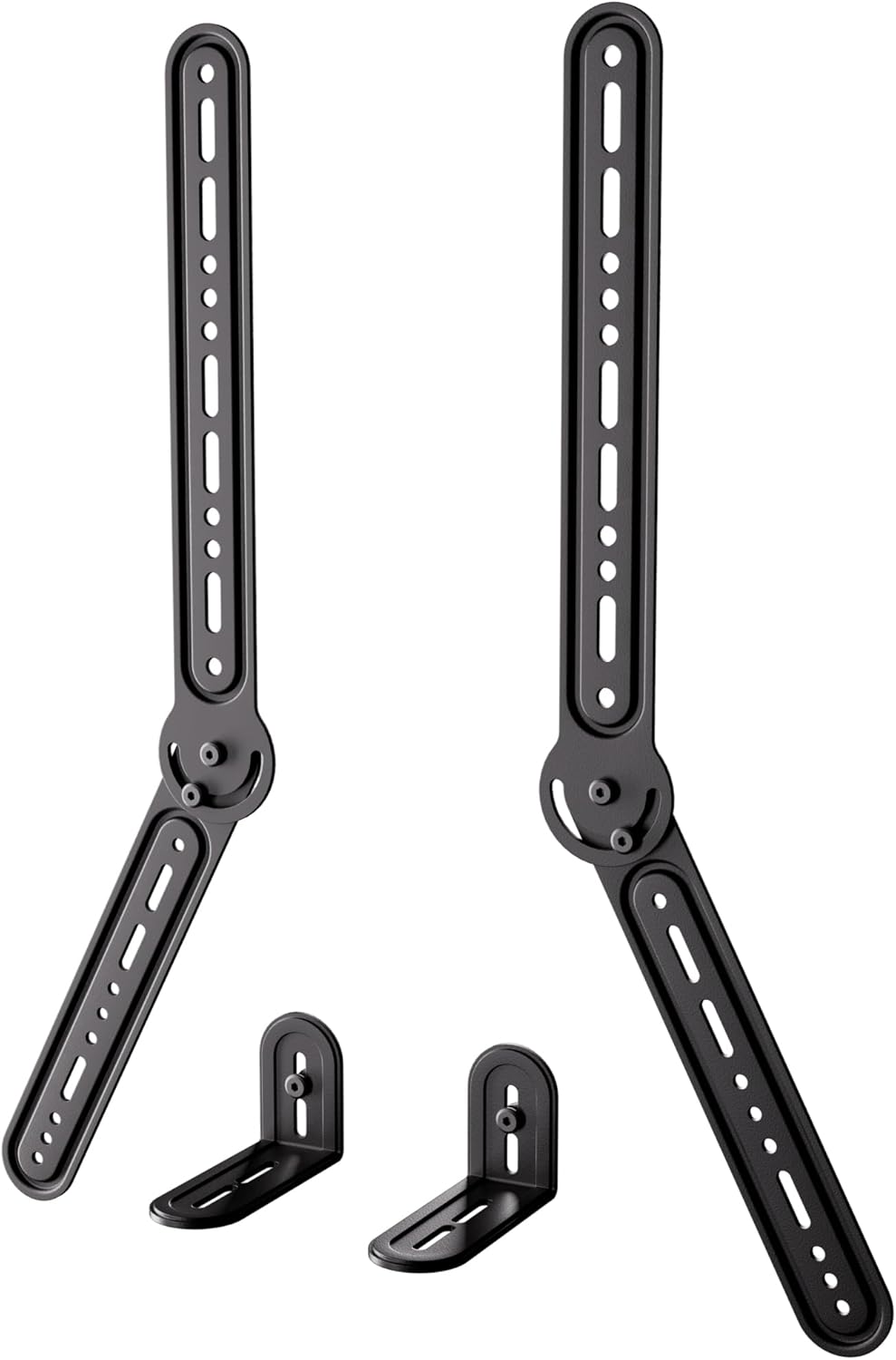 KAMIWI 22 Lbs 180 Soundbar Mounts Under TV, Max Load Sound Bar Mount Bracket Holder with Adjustable Extension Plates
