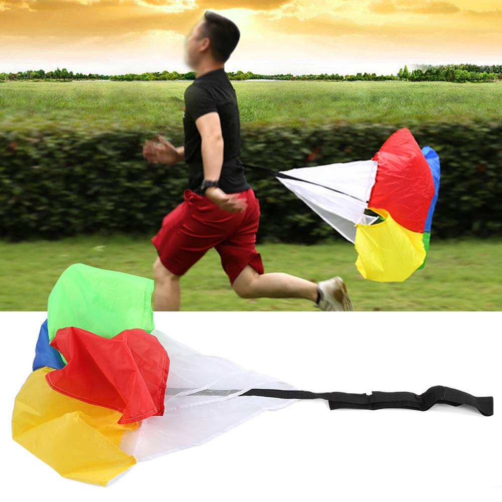 Plplaaoo Speed Chute for Running Training,Resistance Parachute for Sprinting Drills, Adjustable Drag for Kids, Adults & Youth Athletes – with Carry Bag (Colorful)