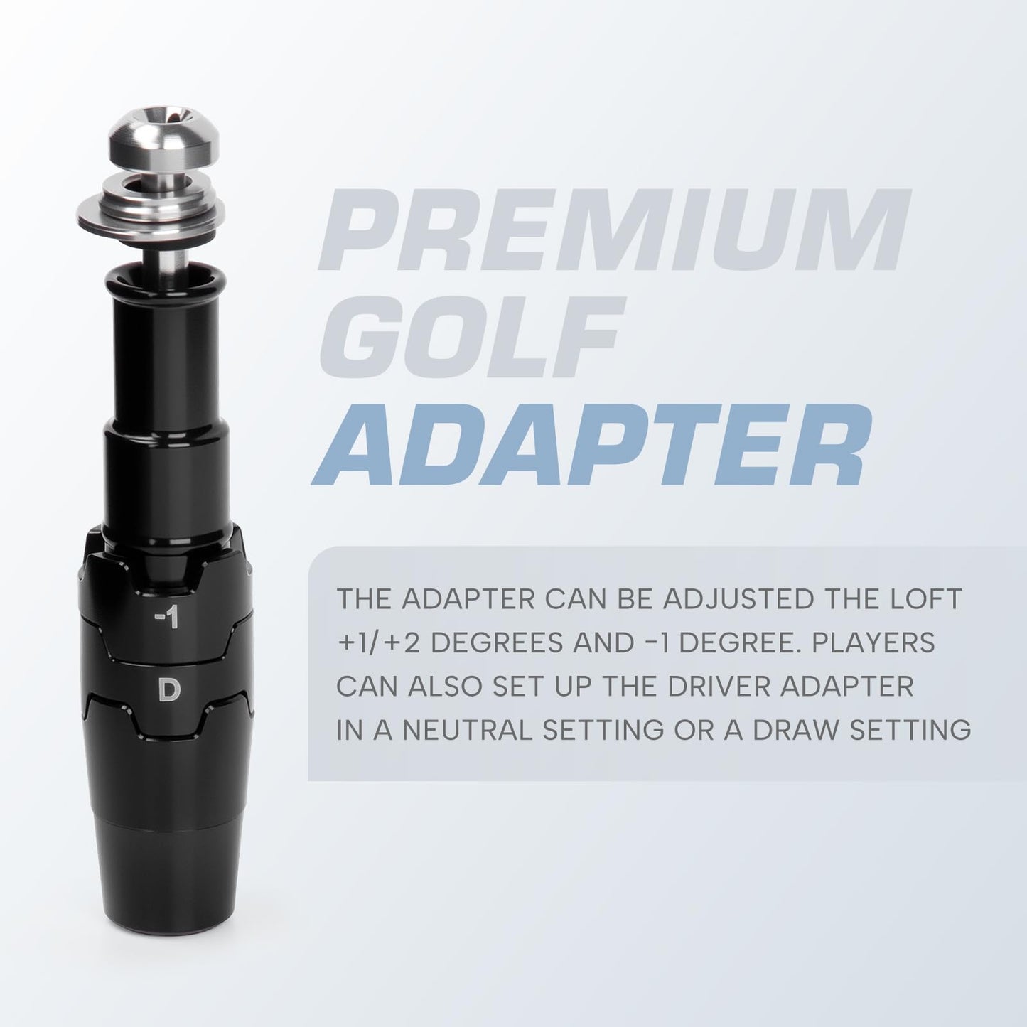 Acebirdie Golf Shaft Adapter Sleeve fits tip .335 Shaft Compatible with Callaway Paradym, Ai Smoke Series Drivers, Paradym X, Big Bertha Series, MAVRIK Series,16/815/814 XR Drivers (Black #1pcs)