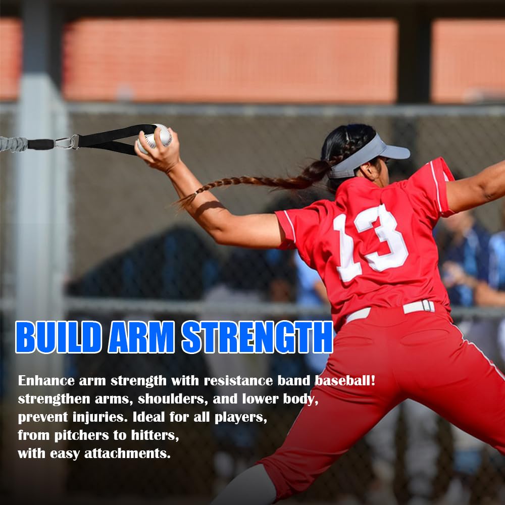 Core & Hip Belt Resistance Band for Baseball & Softball Training | Baseball Batting & Hitting Trainer | Complete Resistance Training Aid for Arm Strength & Swing Flexibility