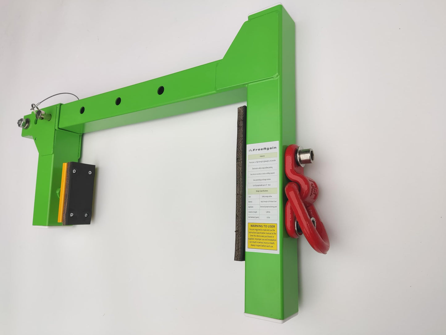 Non-Penetrating Anchor | Lightweight and Portable | Fast and Easy Set-up |High Strength ASTM Rated Steel | OSHA and ANSI Complaint(D-ring)