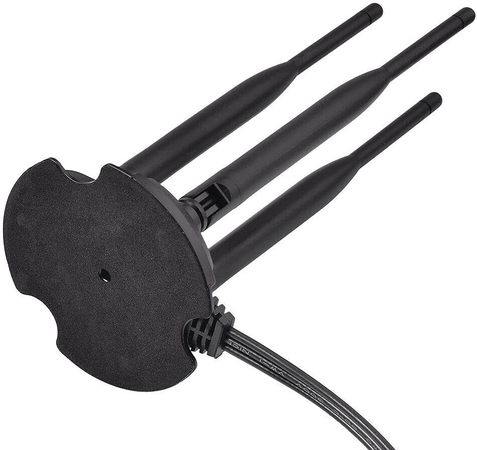 Eightwood 2.4GHz 5GHz 3 6 Dual Band WiFi Antenna, RP-SMA Connector WiFi Antenna Magnetic Base for PC Desktop Computer