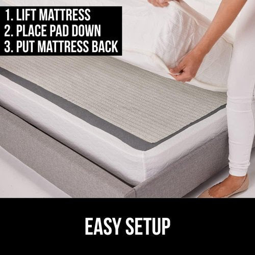 GORILLA GRIP Non-Slip Mattress Gripper - Prevents Sliding & Keeps Bed in Place | Easy Trim Pads, Queen