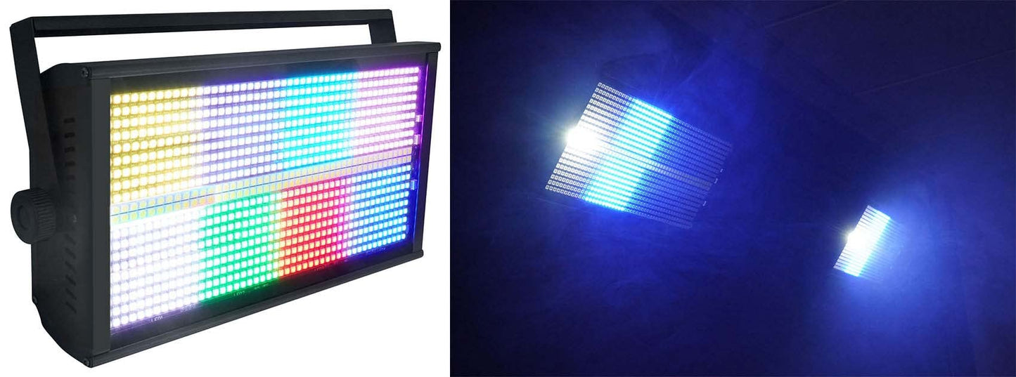 Rockville Stage Panel 864 LED RGB Pro Stage Wash Light + Strobe + Matrix Combo