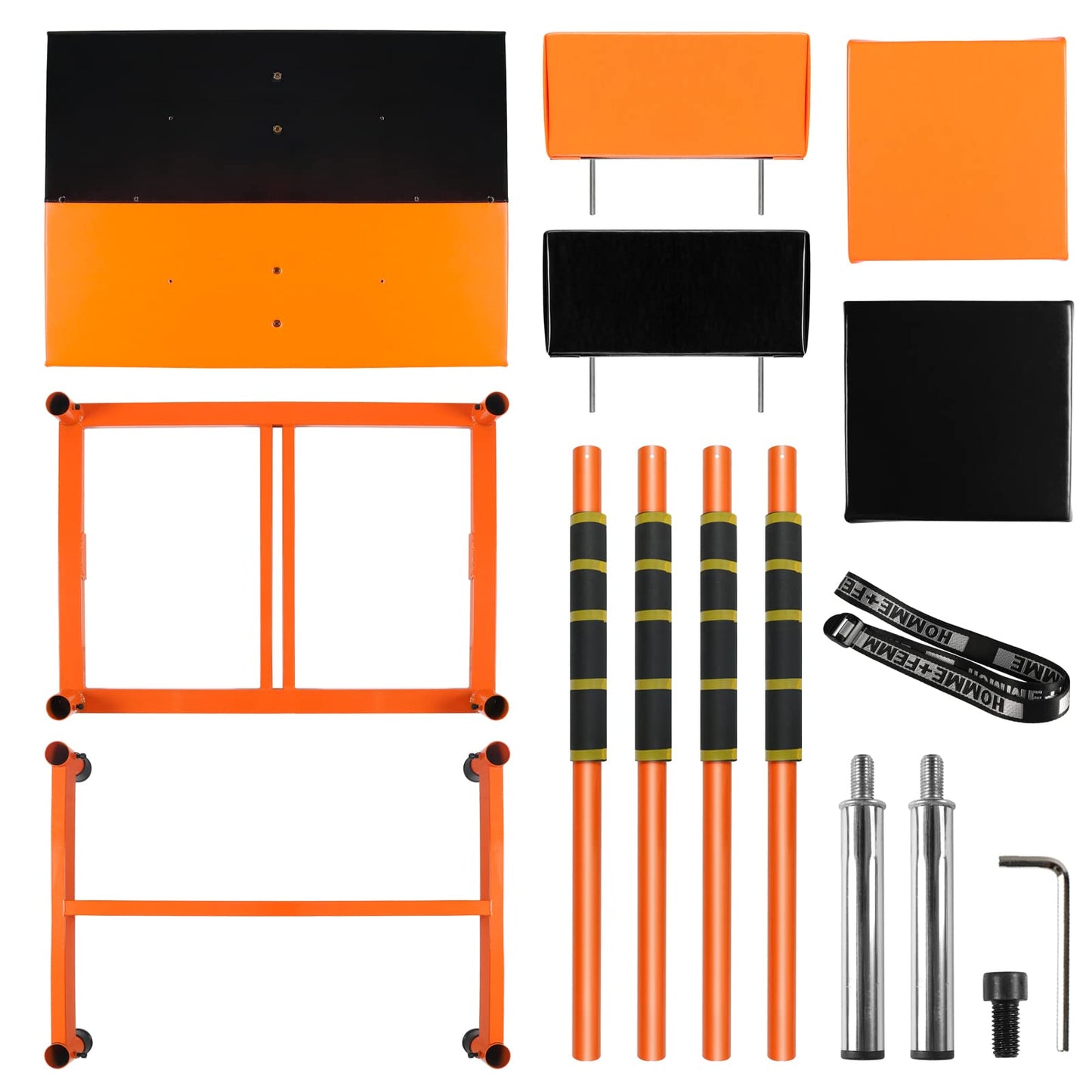 JELLYRATTBIT Professional Wrestling Battle Table - Competition Training Equipment for Home Gym Club (Orange with Black)