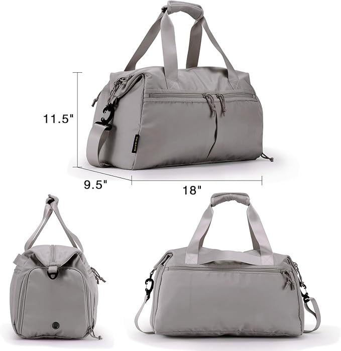 Weekender Duffel Bag with Shoe Compartment And Wet Pocket-Luggage Everyday Overnight Bag for Men and Women Travel-Carry On Gym Bag
