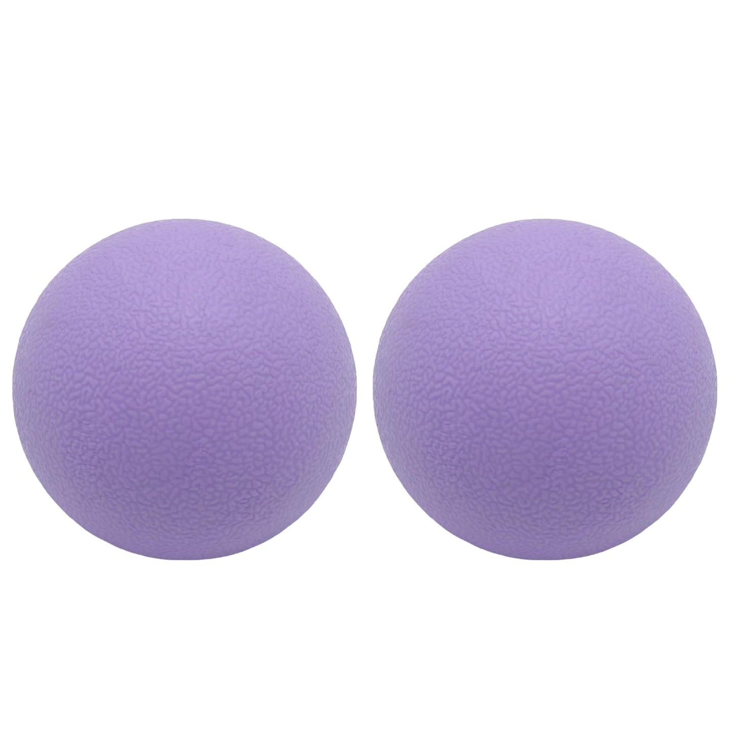 Hard Lacrosse Ball Massage Ball Therapy. Firm Trigger Point Massager Tool for Deep Tissue Yoga Physiotherapy Myofascial Release Muscle Relax Plantar Fasciitis Pain Relief (2 Pack) (Purple)
