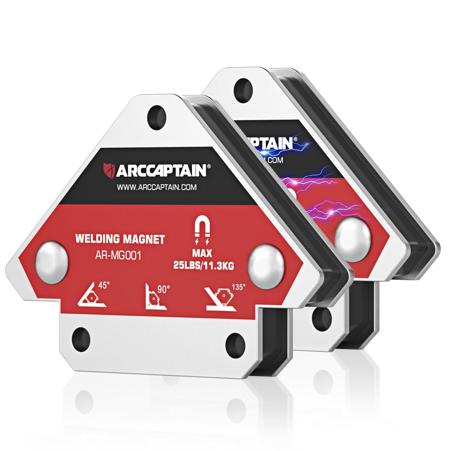 ARCCAPTAIN Stick Welder 200A & Welding Magnets 2pcs 25LB