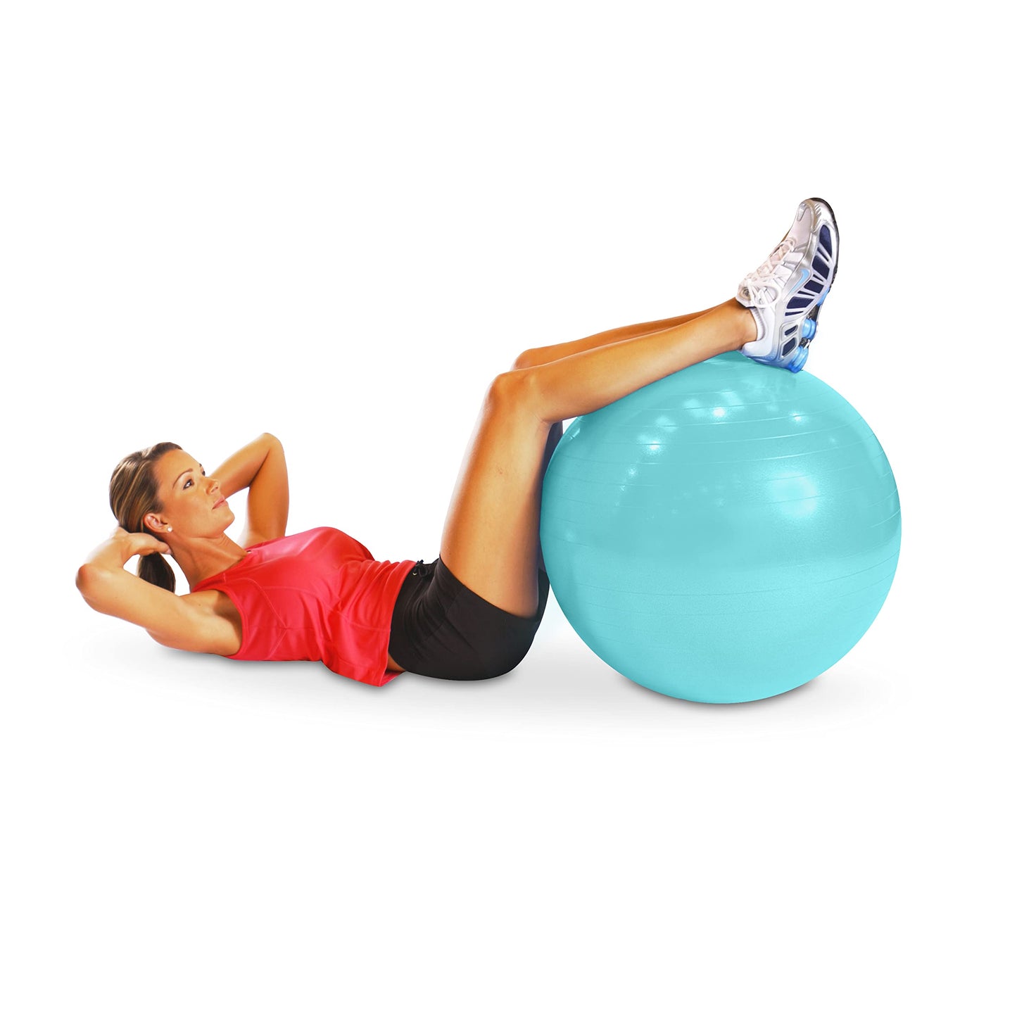 CAP Fitness Stability Ball Exercise Ball, 65cm, Teal