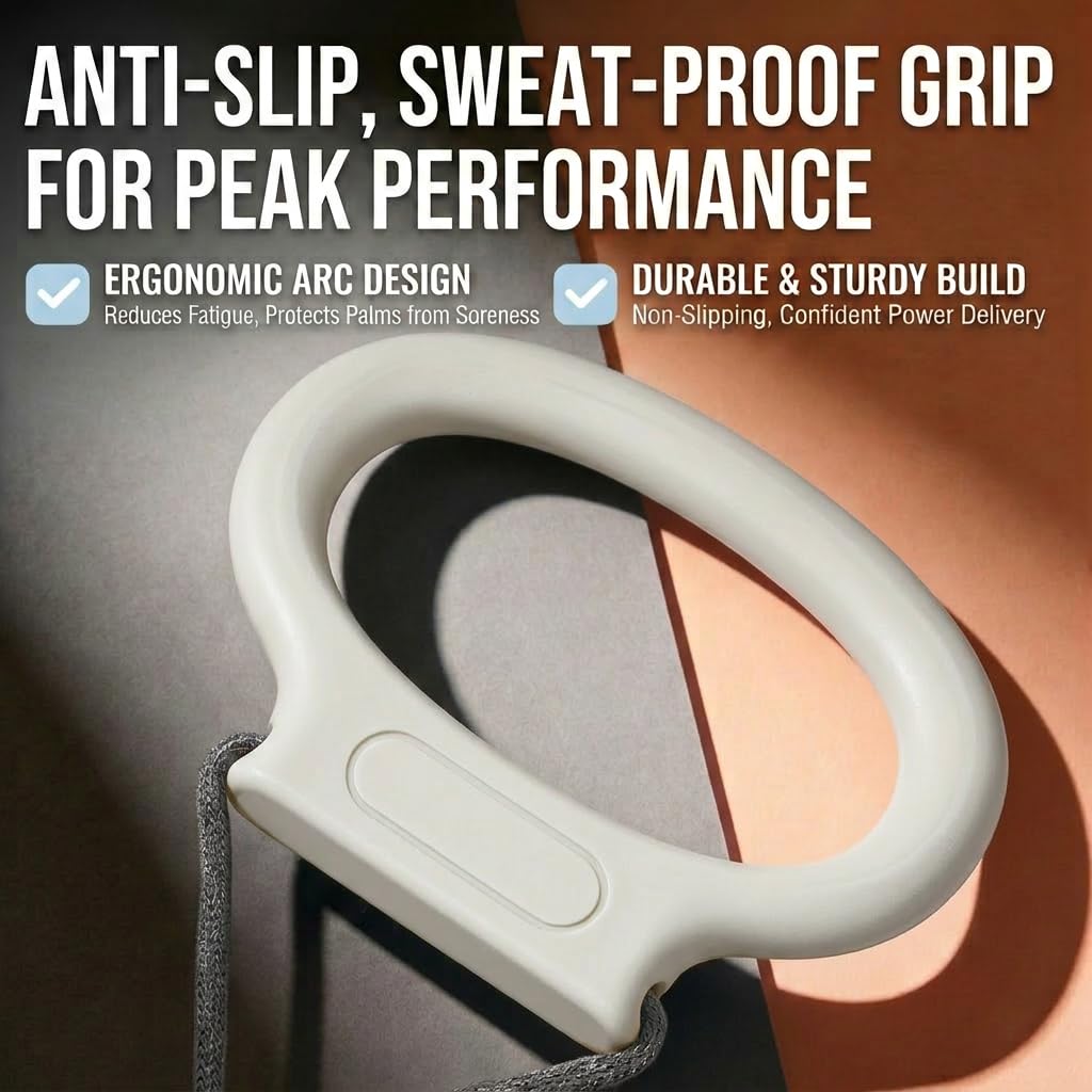 RunBaiNianFlywheel Resistance Trainer, Dual Handle [Gray]