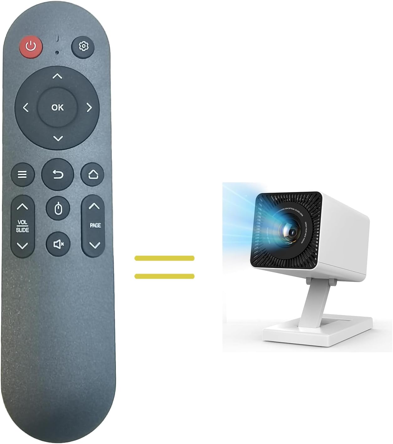 RUOYINKE P3 Remote Control Compatible for Maypug Mini Projectors