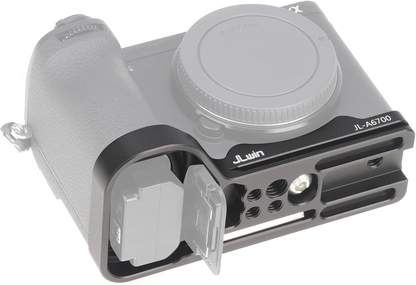 FocusFoto A6700 ILCE-6700 Quick Release Baseplate QR Plate Mount for Sony Alpha Mirrorless Camera, Compatible