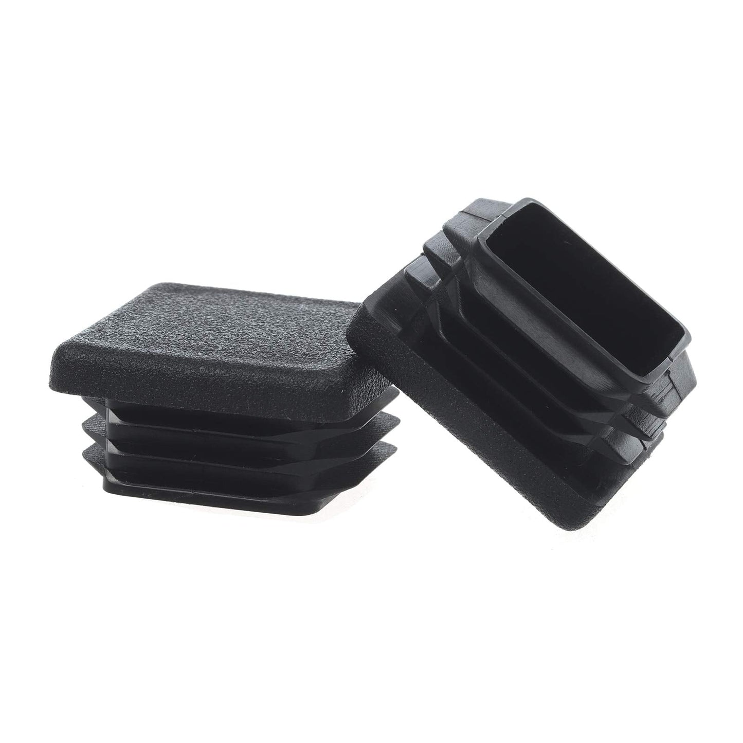 Timsec Square Plastic Plug, End Caps for Tubing Pipe OD 3/4" x 3/4", Steel Chair Leg, Furniture or Fitness Equipment, Bar Stool Glides Inserts, Fence Plugs (12 Packs)