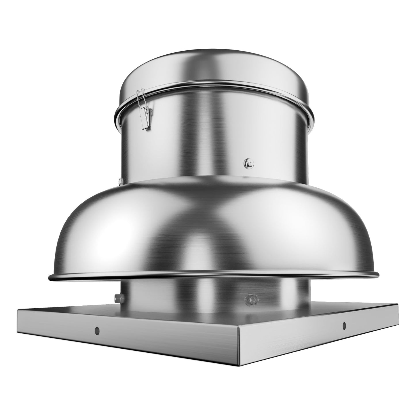 BouPower 2400 CFM Upblast Roof Exhaust Fan, Direct Drive Commercial Ventilation Fan with Upgraded Motor and 25 Inch Base, Quiet Weather-Resistant Roof Vent for Restaurant, Factory and Warehouse Use