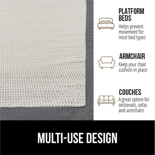GORILLA GRIP Non-Slip Mattress Gripper - Prevents Sliding & Keeps Bed in Place | Easy Trim Pads, Queen