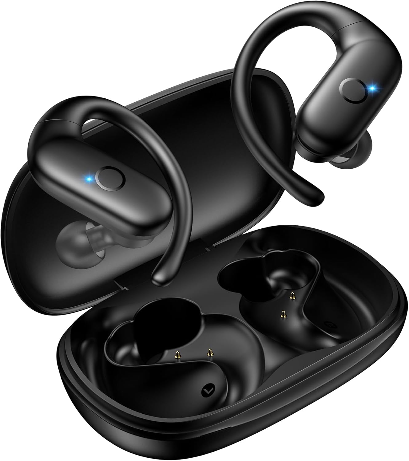 Renmou 5.4 Sound,60H for Wireless Earbuds,Sport Bluetooth Headphones,Over Ear Buds with Deep Bass Playtime Clear Calls