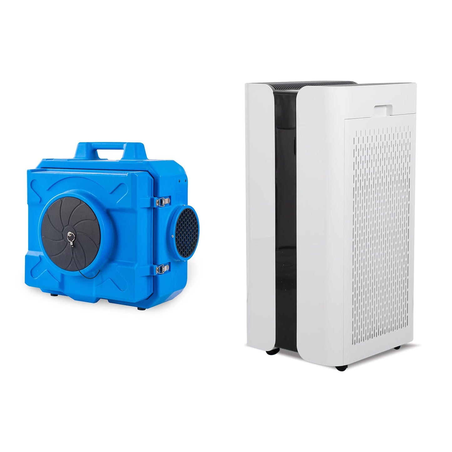 MOUNTO 600 cfm Whole‑Home HEPA Purifier & HEPA500 Commercial Scrubber