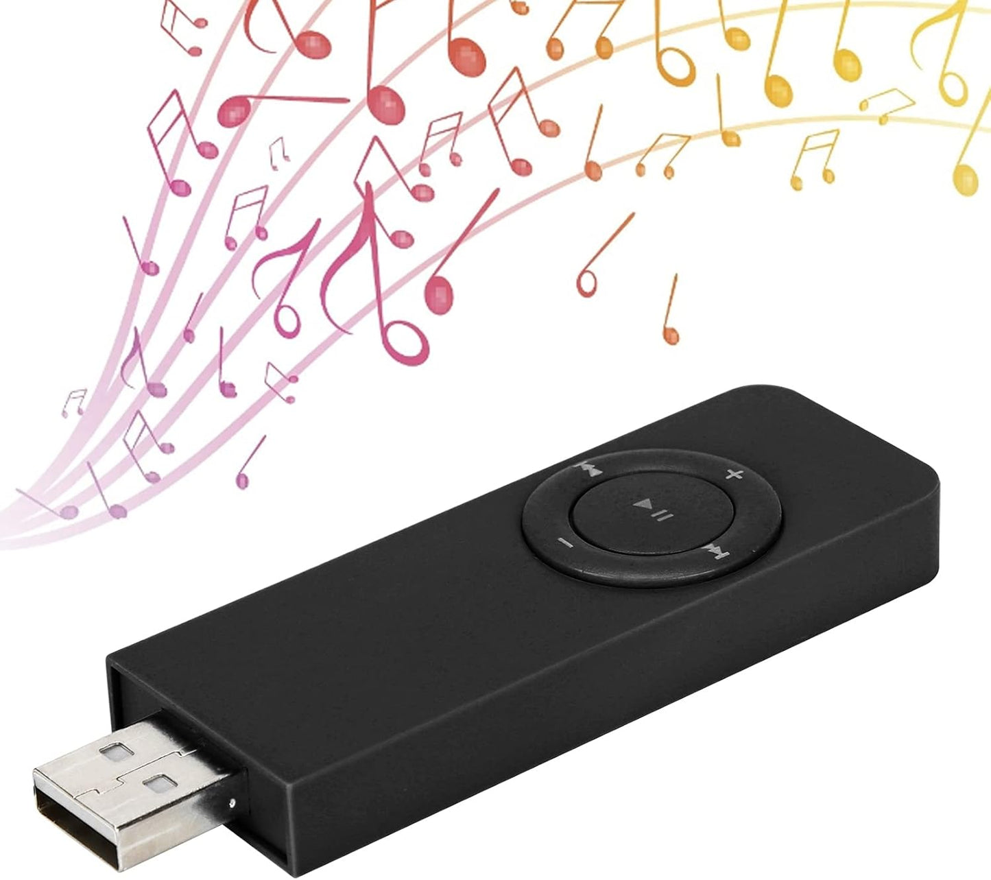 Dioche MP3 32GB 3.5mm USB Player with Expandable Memory, Includes Earphones & Clip, Portable Music Player for Kids