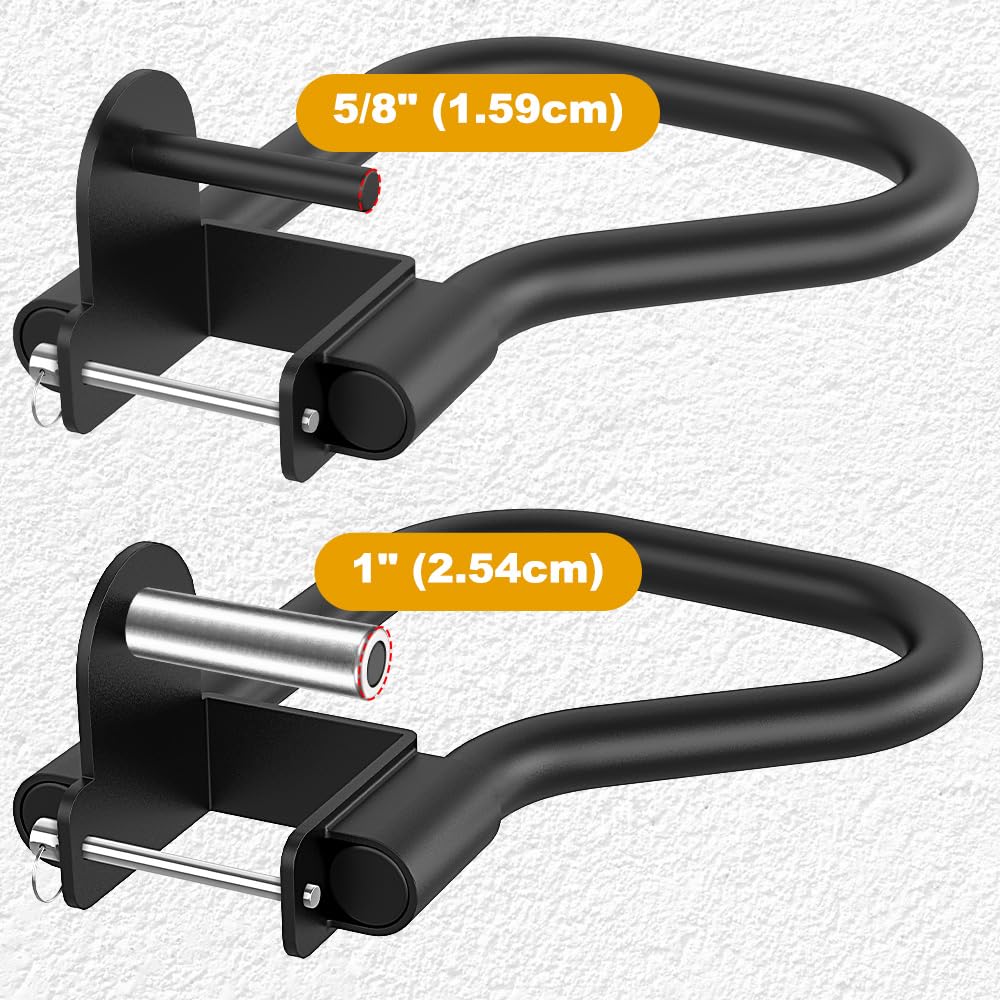 Kipika Dip Bar Attachment for 3" x 3" Squat Rack with 1" or 5/8" Holes, Multi Grip Set of 2, Narrow & Wide Grip Handles for Dips, Inverted Rows, Push-Ups, Australian Pull-ups