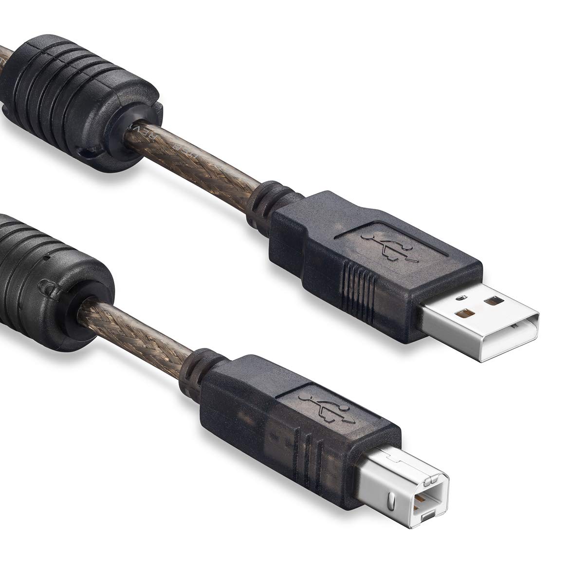 2.0 60Ft (60Ft/20M) Active USB Printer Cable - A-Male to B-Male High Speed Printer/Scanner/Repeater Cable for HP