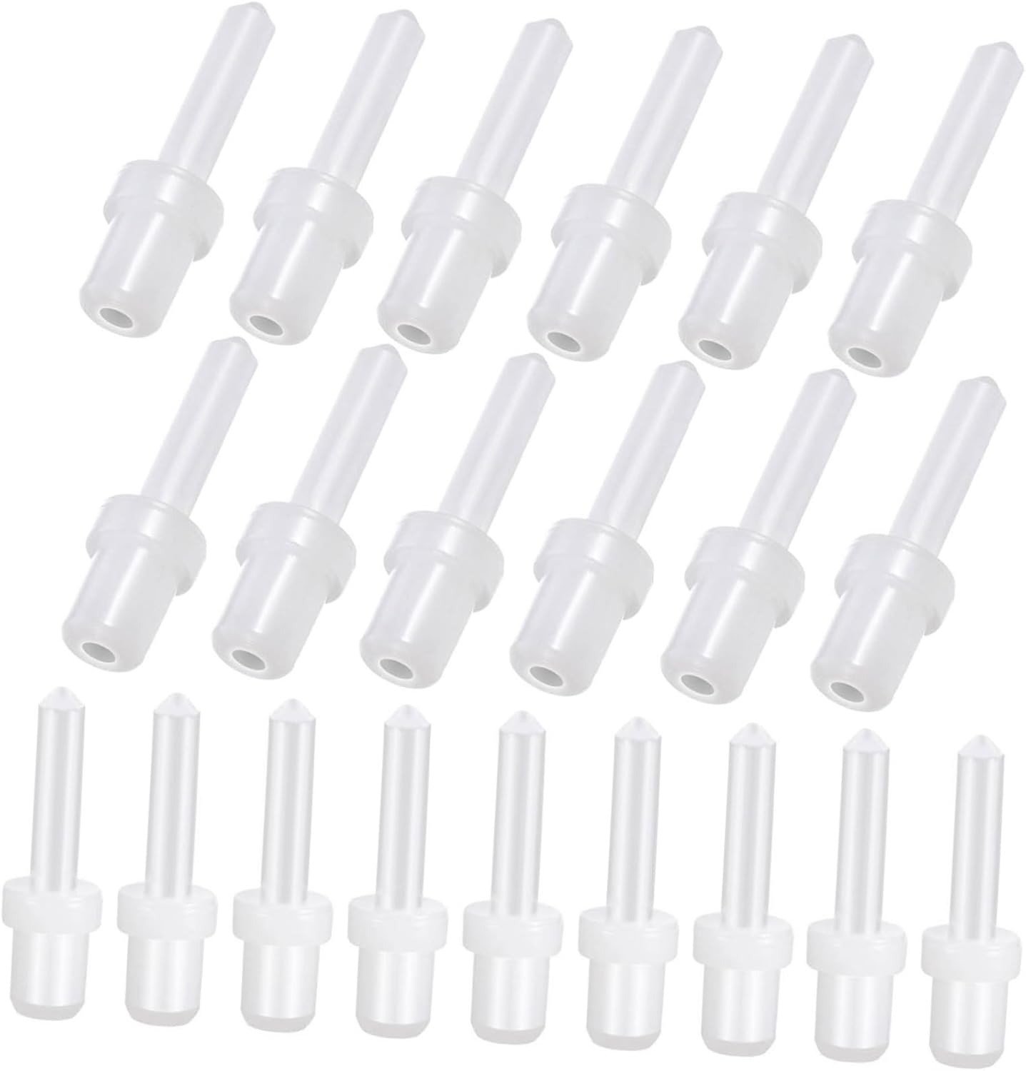 Skiennix 60Pcs Plastic Louver Pins Replacement Kit - Durable Telescopic Design for Plantation Shutters
