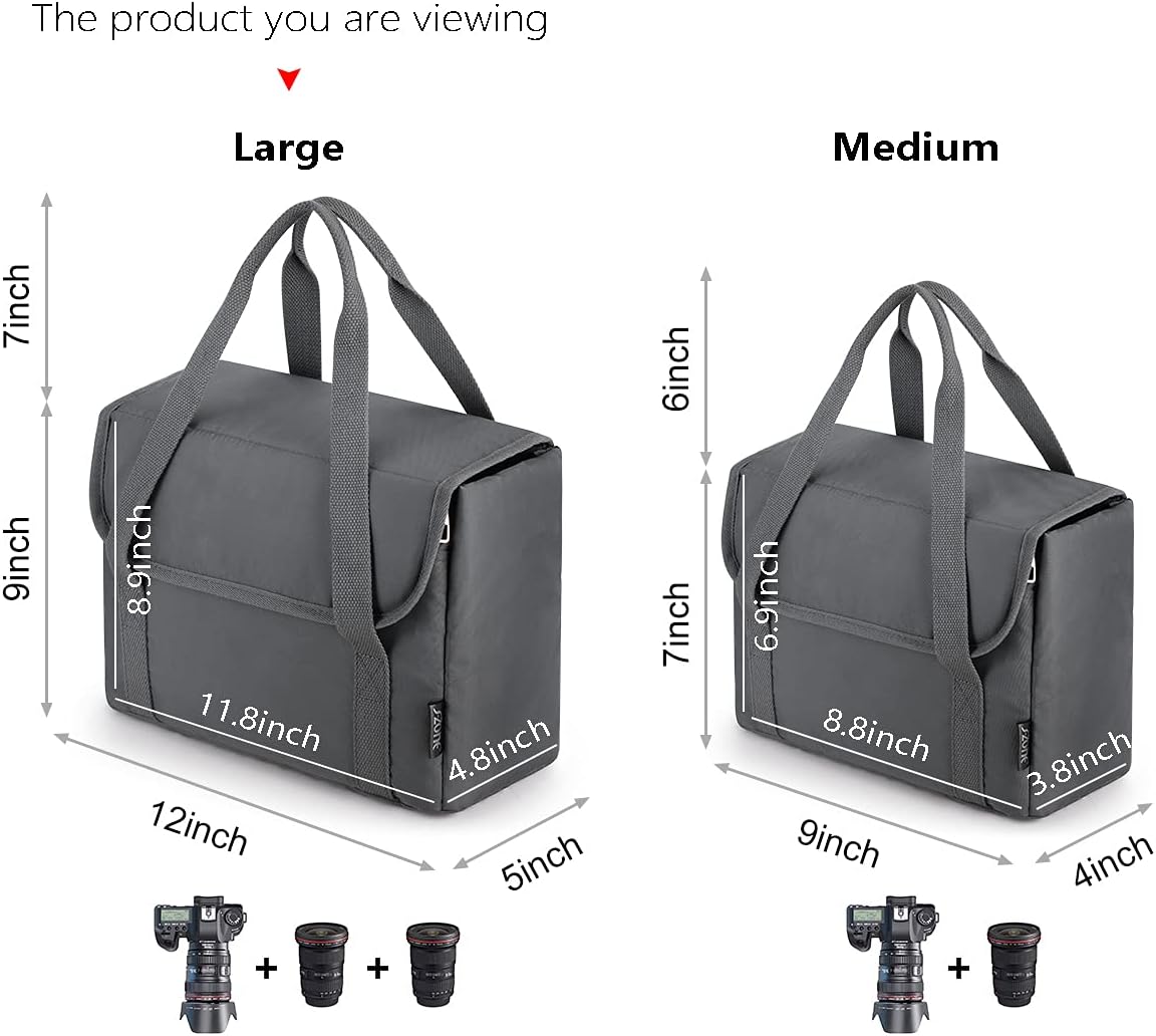 Waterproof and Shockproof Foldable Camera Insert Bag for Canon & Nikon