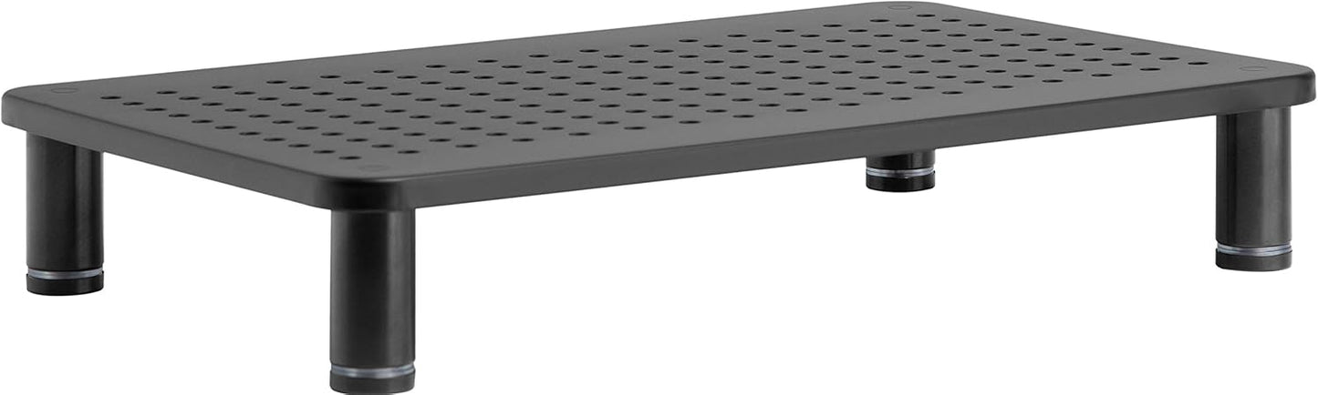 14.5" 9.25" 3.25" 1 Husky Mounts Monitor Riser Laptop Stand, Adjustable Legs, Stackable, x x Max Height, Matte Black