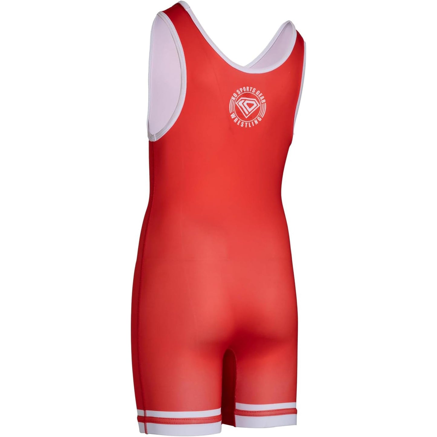 KO Sports Gear Unisex Wrestling Singlet for Adult Wrestlers - Wrestling Singlet for Men & Women - Bold Durable Uniform, Stretchy Breathable Material - Red, Adult XX-Large