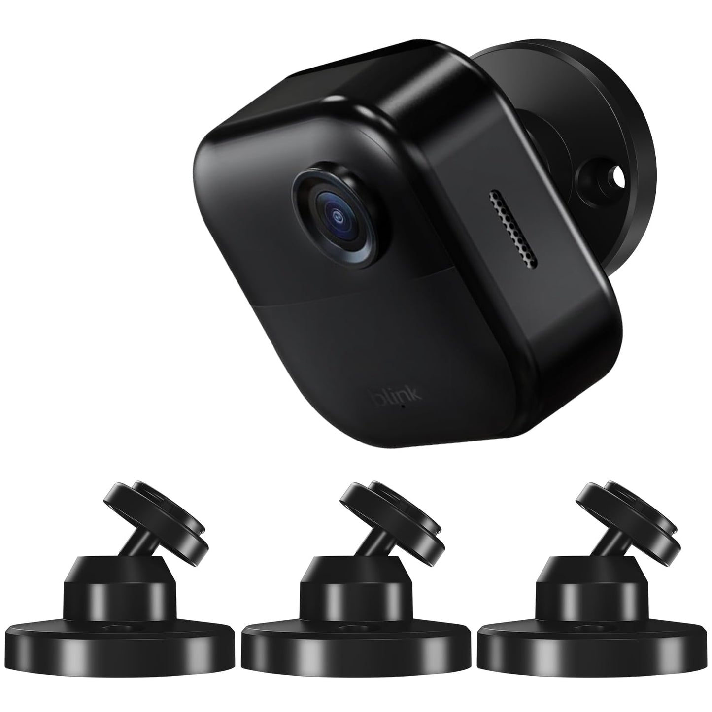 Lucrave Blink Outdoor Camera Mount, 360 Degree Adjustable Wall Mount Bracket, Compatible with Blink Mini, Blink 4th and 3rd Gen Outdoor Camera, 3 Pack, Black