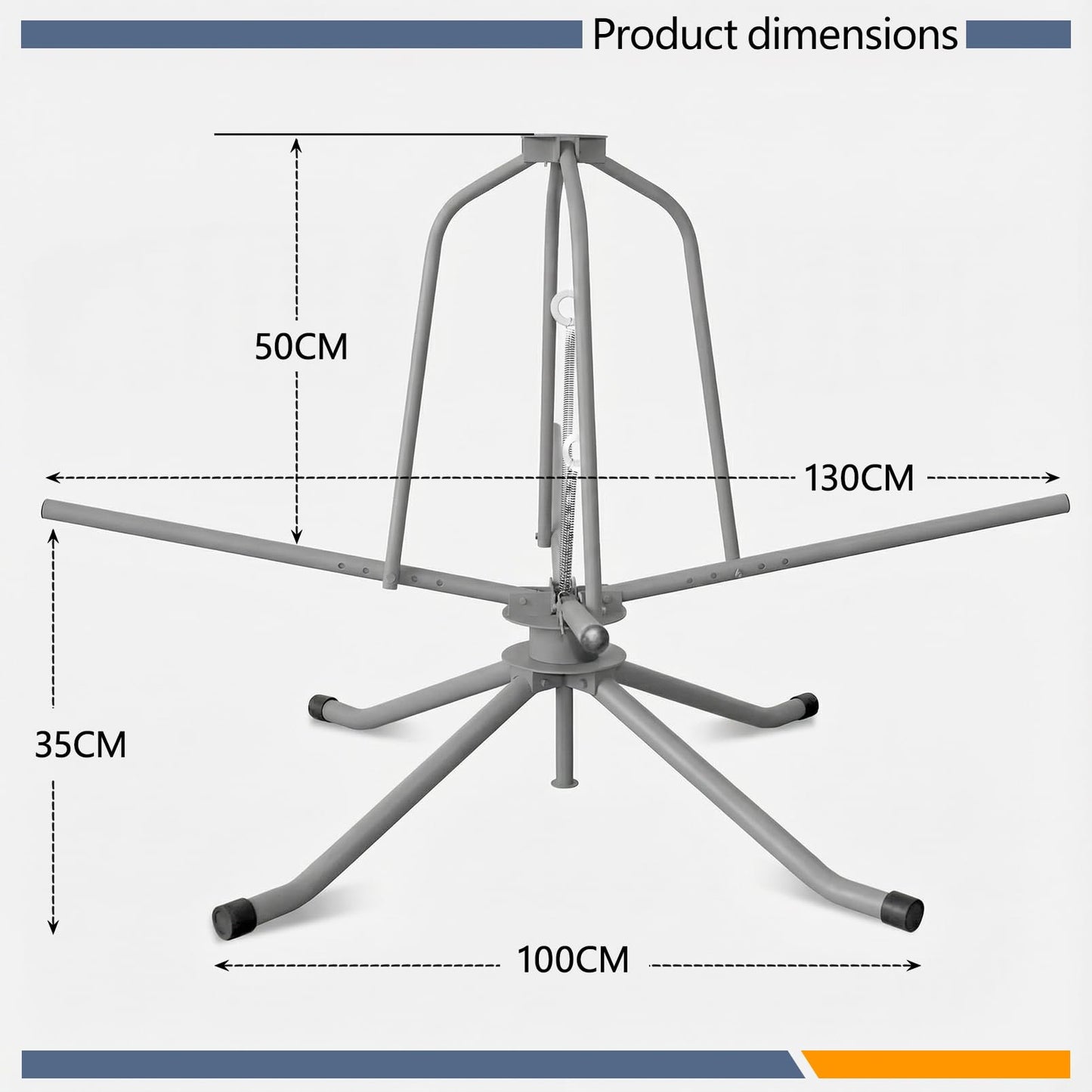 Pipe Uncoiler, PEX Piping Uncoiler, Multi-function Folding Tube Dispenser, Heavy Duty Potable Water Tubing Decoiler for 3/8'' to 1'',Maximum Load of 500Lbs, Gray