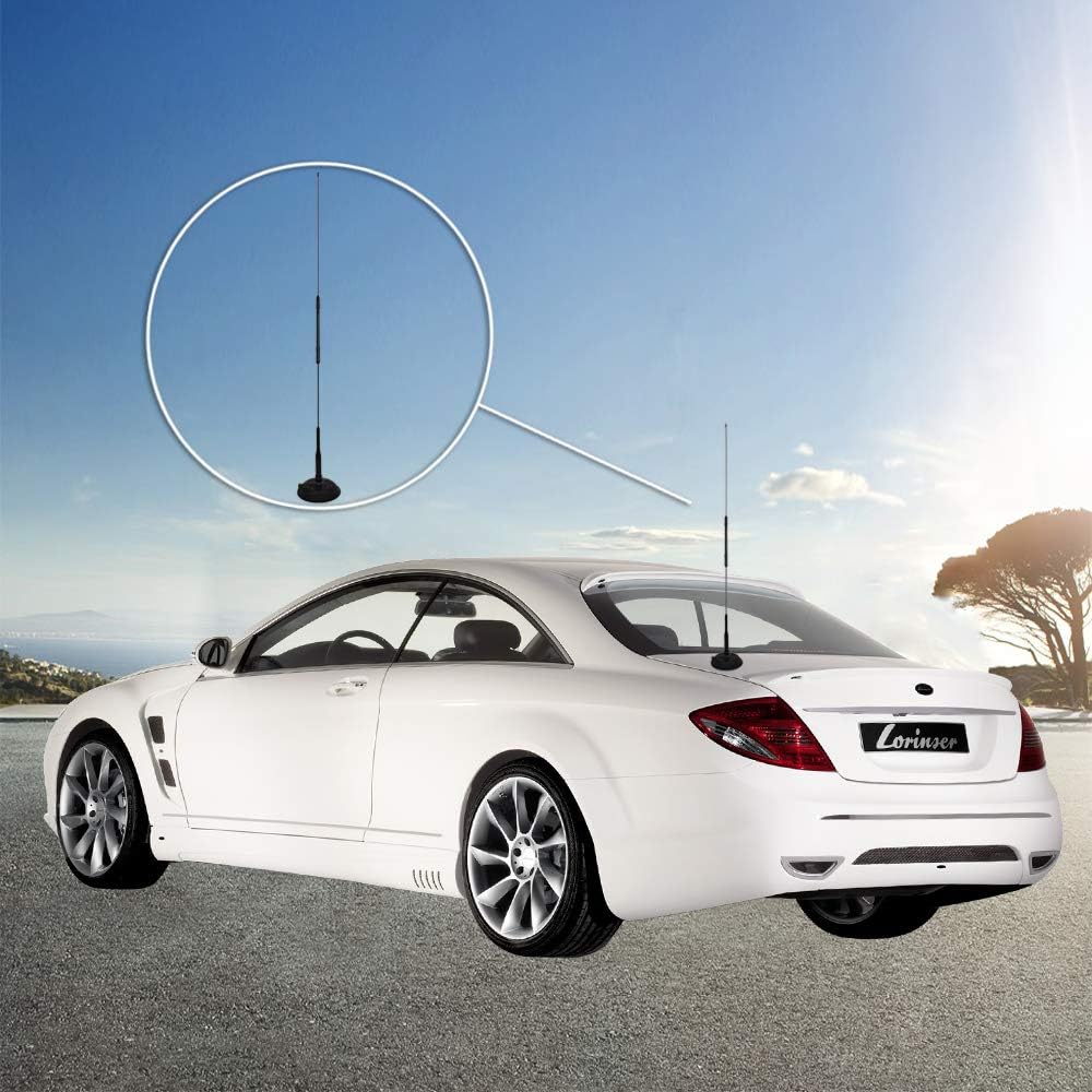 UAYESOK 2meter 70cm AZ507RB 29.5inch 144/430MHz PL259 Dual Band Mobile Radio Antenna Connector for Car Vehicel Truck
