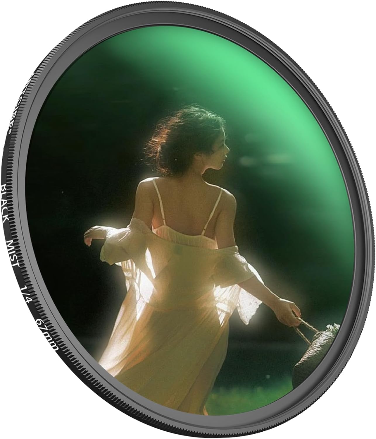 ARTCISE 1/4 67mm (46mm) Black Mist Filter - HD Optical Glass Filter for Cinematic Glow, Reduces Harsh Highlights