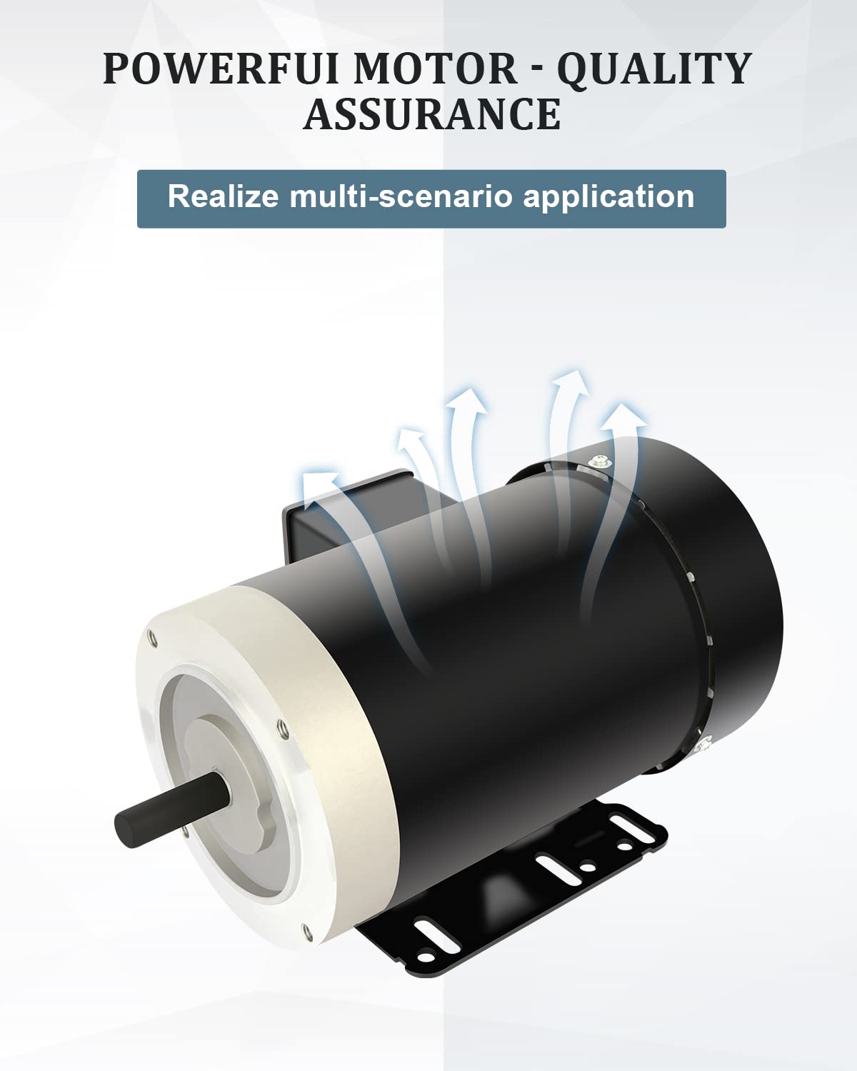 Electric Motor 3HP, Air Compressor Motor, 3450RPM General Purpose Motor,Three Phase Motor 230V/460V CW/CCW 5/8" Shaft Diameter TEFC 2Pole 60HZ