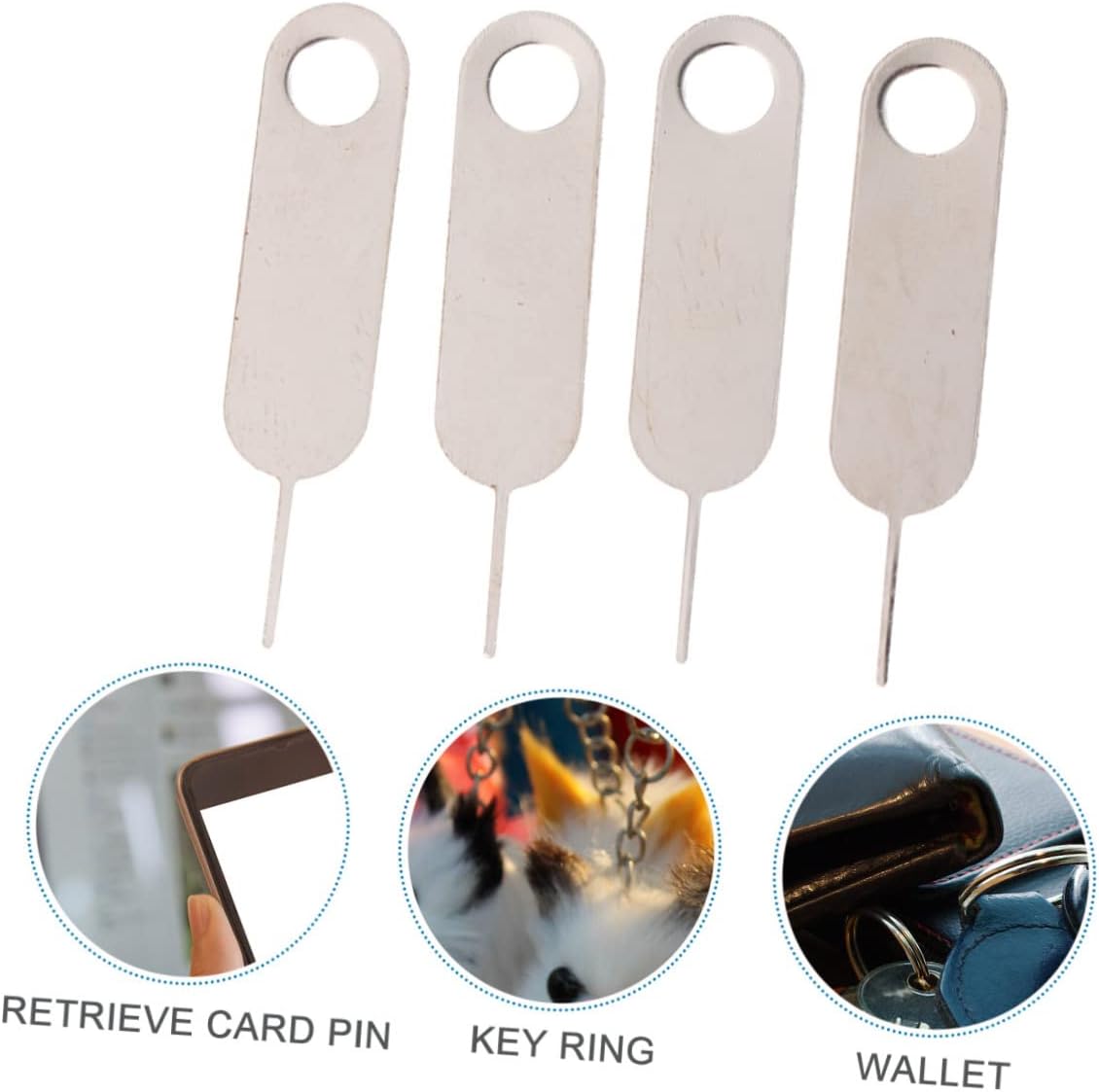 200pcs Housoutil Pin Eject Tool for Sim Tray Extraction Lightweight Mobile Phone Remover Compatible Smartphones Tablets