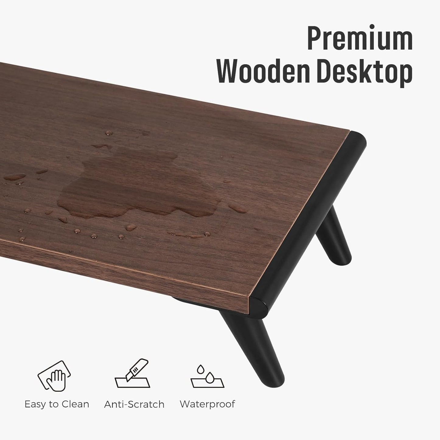 22.4" 8.3" loukin Monitor Stand Riser for Desk, x Larger Computer Stand for Laptop, PC, Printer, Sturdy Desktop