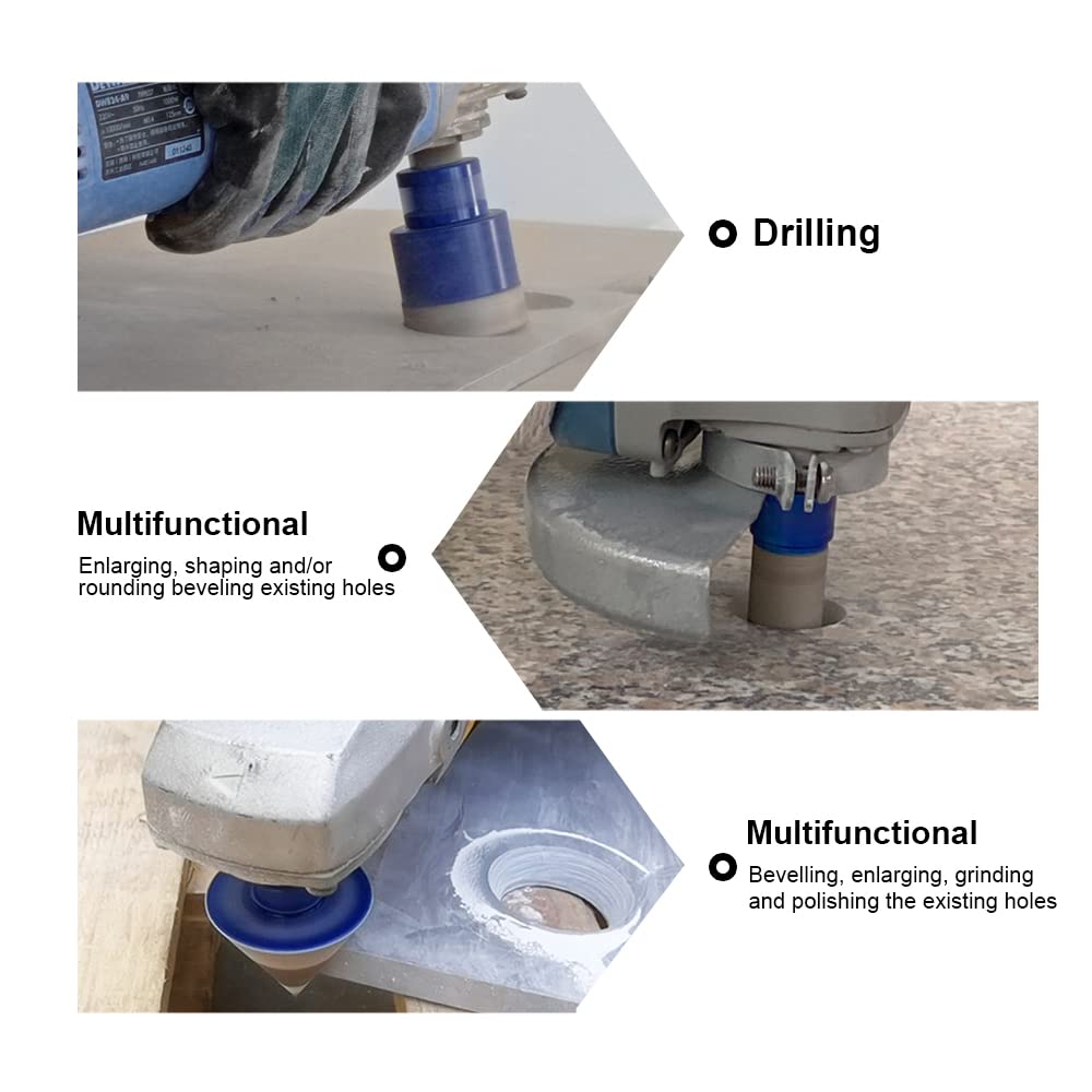 SHDIATOOL Diamond Core Drilling Bits Set for Porcelain Hole Saw Cutter for Tile Marble Ceramic Granite Kit