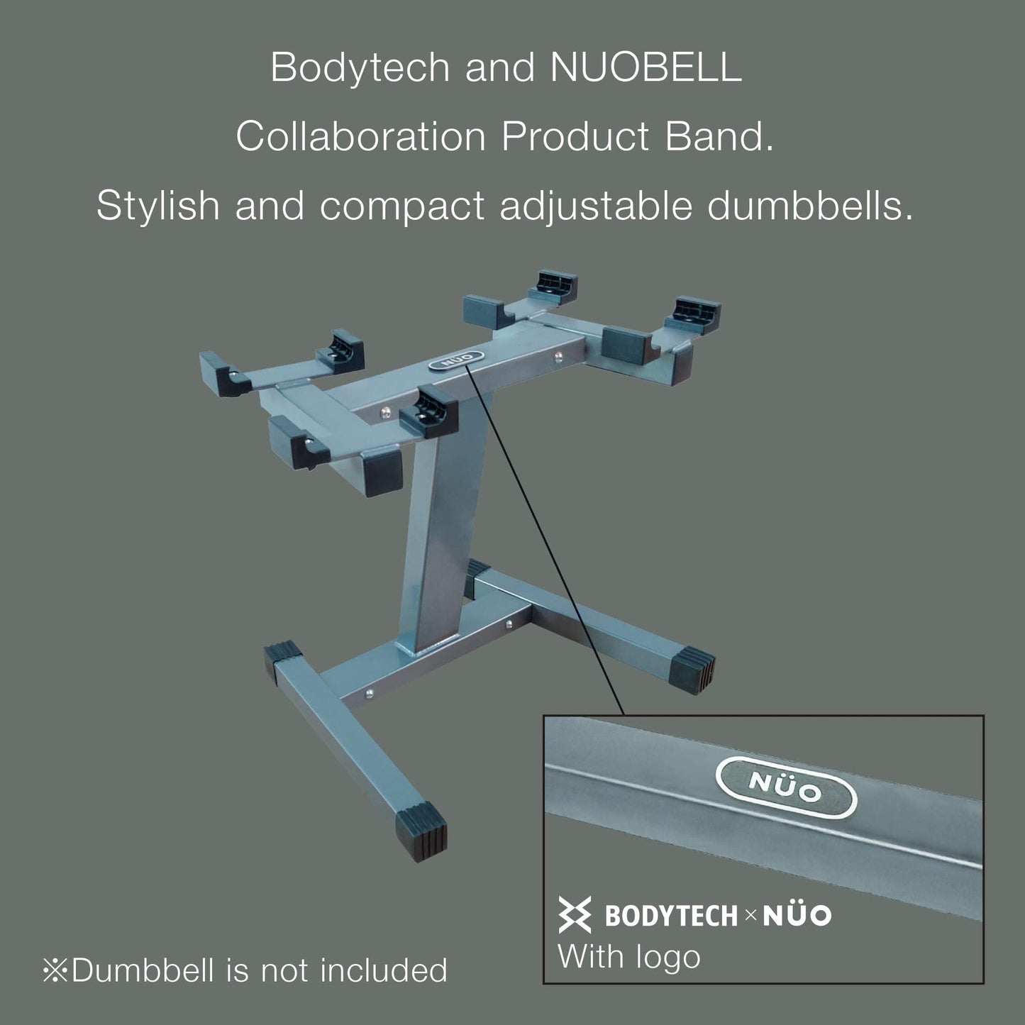 BodyTech x NUOBELL Collaboration Product, Adjustable Dumbbell Rack and Stand.Dumbell Rack for Nuobell Dumbbells only