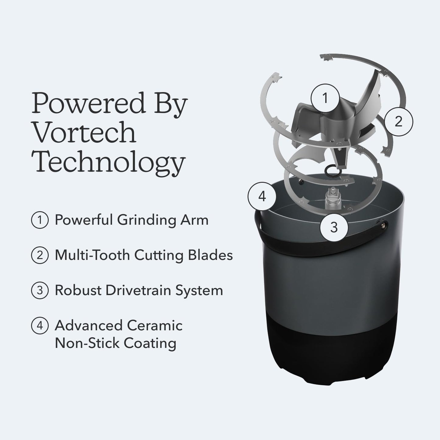 Food Cycler Eco 3 Compact Kitchen Food Recycler | Indoor Composter Bin Alternative | Electric Countertop Food Waste Disposer with Odorless 3.5L Indoor Food Waste Bin for Easy Waste Management | Grey