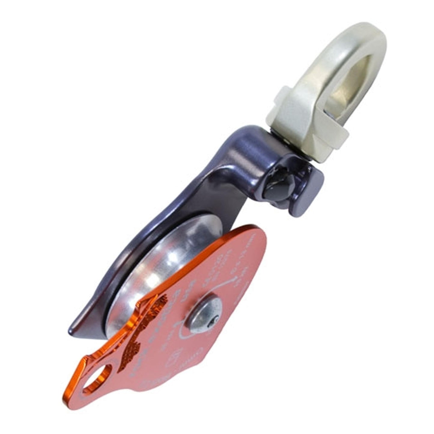 Rock Exotica Omni-Block 2.0" Single Pulley (Orange) - Swivel Pulley for Climbing and Rigging Systems – Made in The USA