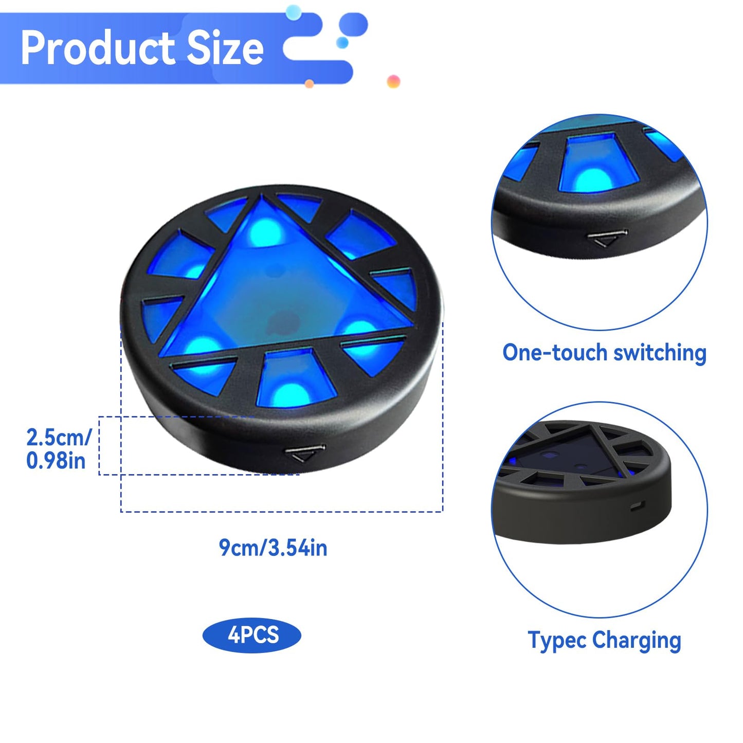 VLBPCR 4Pcs/Pk Agile Reaction Training Lamp Set, 6-Functions 5-Lights Timing Speed Agile Reaction Light Quick Response Sports Reaction Training Light Enhancing Speed and Agility Perception Tools