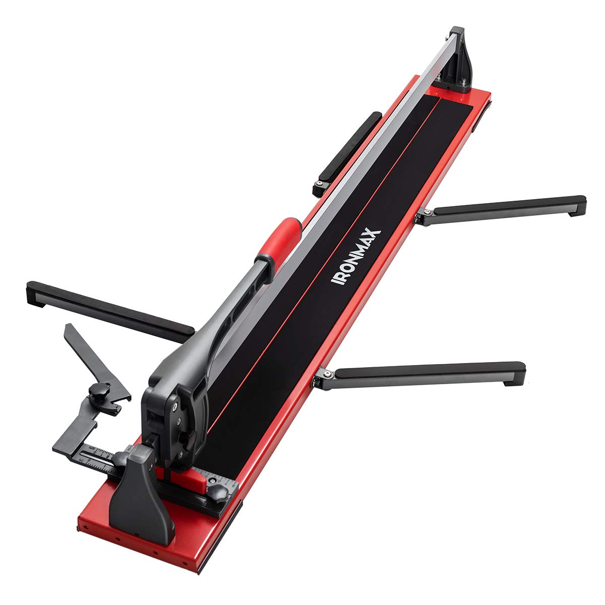 ERGOMASTER Manual Tile Cutter 48 Inch with Ergonomic Handle & Tungsten Carbide Cutting Wheels, Porcelain Ceramic Floor Tile Cutter with Anti-Skid Feet and Removable Scale （48 Inches）