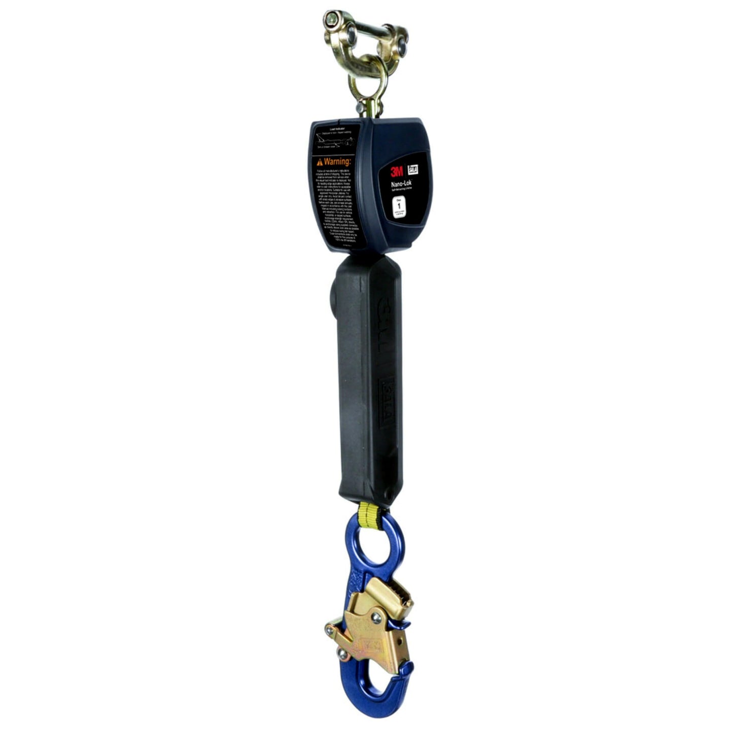 3M™ DBI-SALA® Nano-Lok™ Personal Self-Retracting Lifeline, Web Aluminum Snap Hook, 3100524, 6 ft., Class 1, ANSI