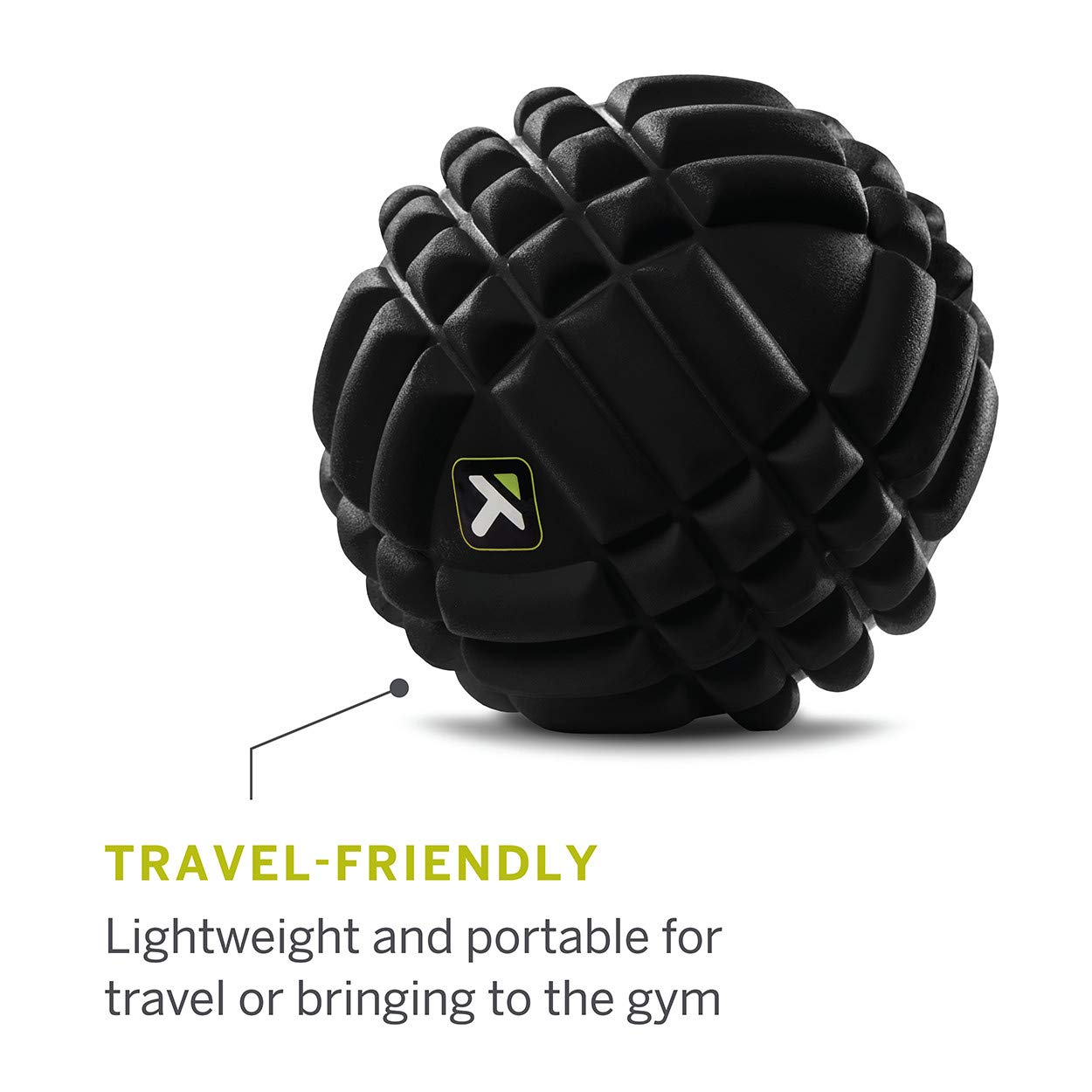 TRIGGERPOINT Performance Grid X Massage Ball for Deep Tissue Massage and Exercise Recovery, Black