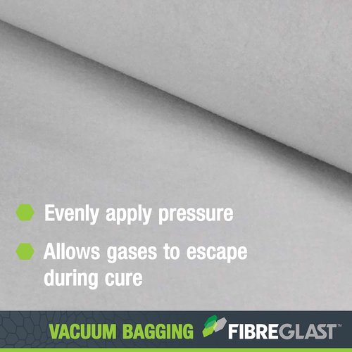 Fibre Glast Breather Bleeder Cloth - 1 Yard Vacuum Bagging Supply for Carbon & Fiberglass Composites