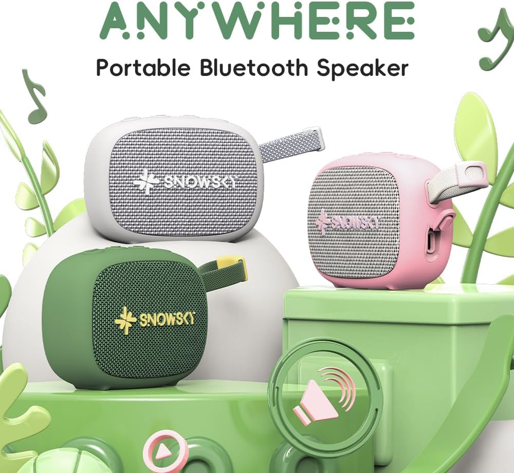 FiiO withIPX6 21H 5.4, /Snowsky Anywhere Portable Bluetooth Speaker Waterproof, Playtime, Wireless Stereo Pairing, HiFi