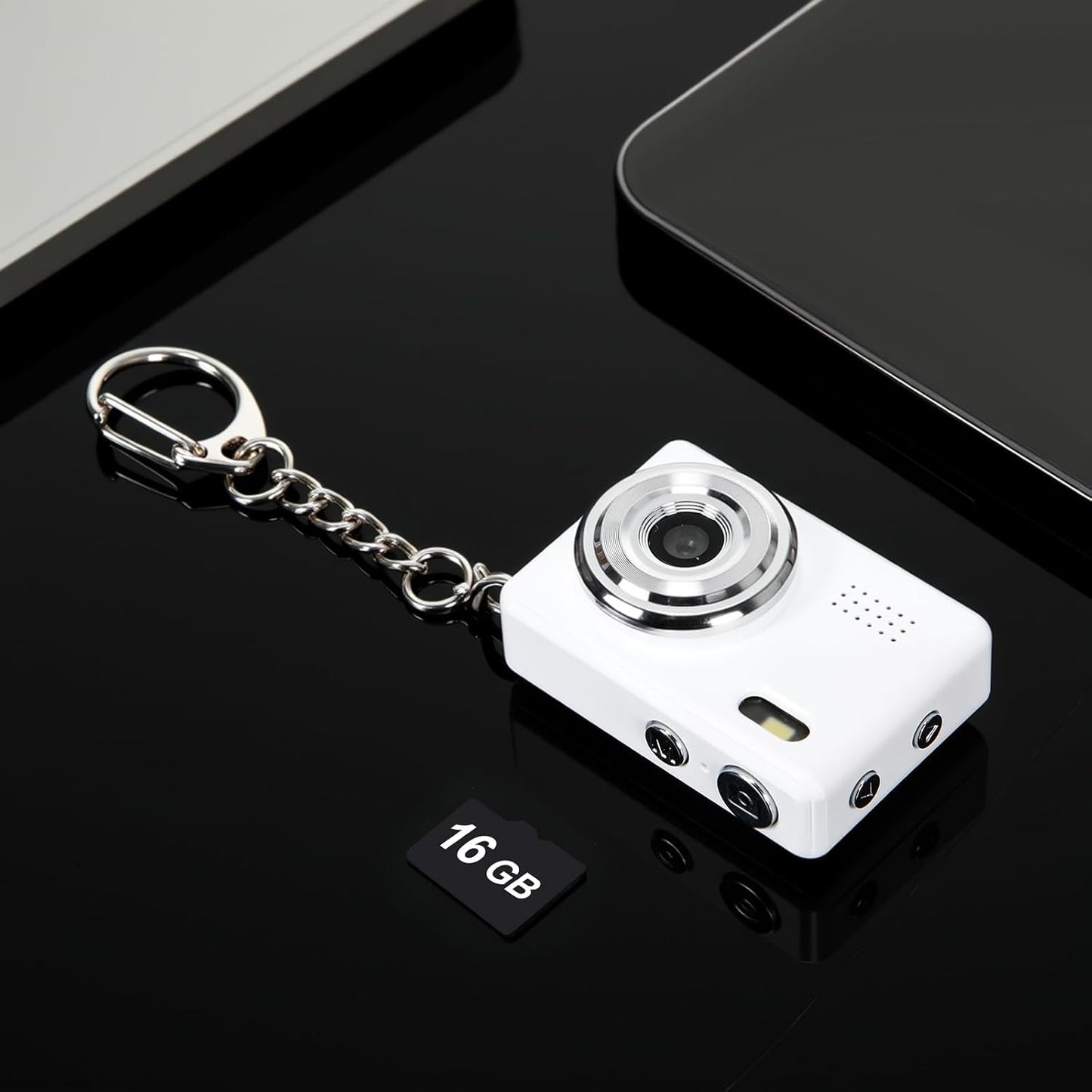 Relaxweex 1080p 100 Mini Digital Camera Keychain Small Portable Photo Video Camera Mins Battery Life Micro Camcorder
