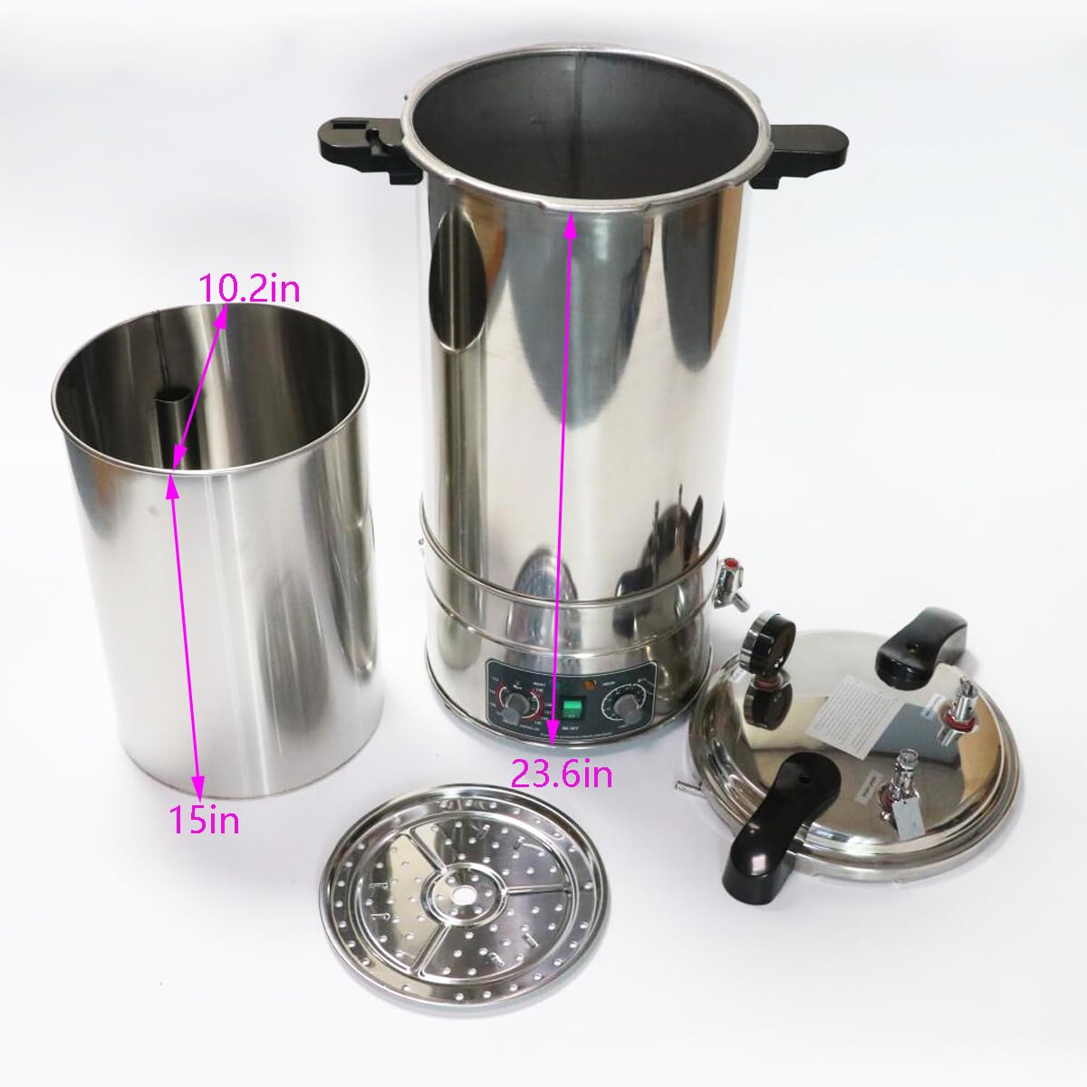 24L Steam Autoclaves, SHengwin Lab Autoclave Sterilizers 110V High Pressure Steam Sterilizer Cleaning Machine Stainless Steel