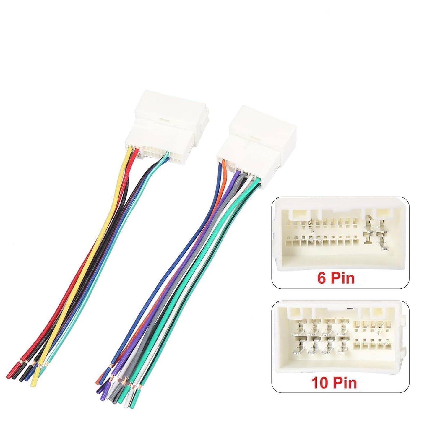 MUEYTE 70-7304 2010-2019 Car Stereo CD Player Wiring Harness connector Aftermarket Installation Radio Wire Adapter