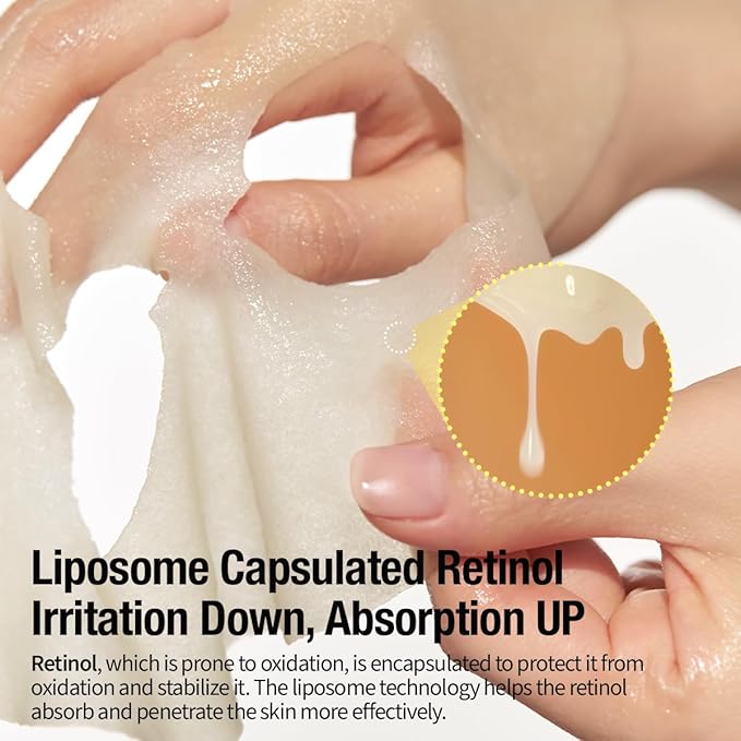 GOODAL Retinol + Black Carrot Gel Sheet Mask ??Intensive Hydration & Pore-Lifting, Cooling, Skin-Firming Facial Mask [1EA]